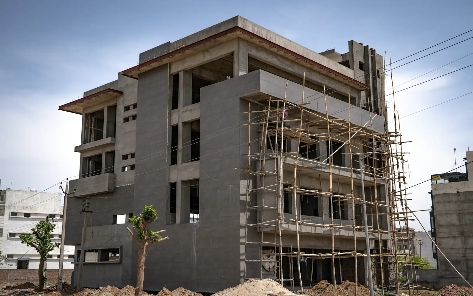 Hospital building under construction